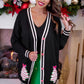 PREORDER- Bow Christmas Treat Long Cardigan