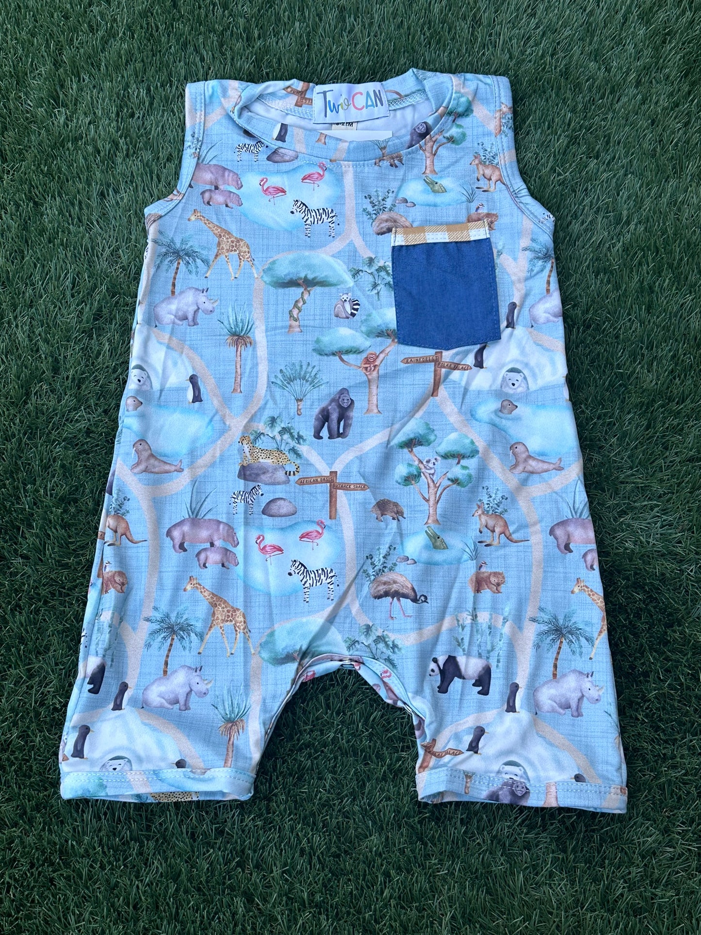 Zooin' It Tank Infant Romper