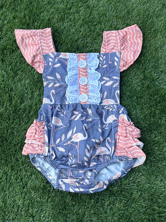 Flamingos Infant Bubble Romper