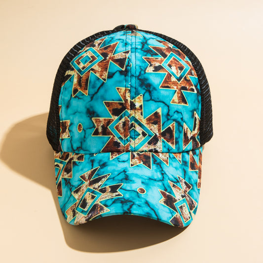 Turquoise Designed Hat