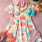 Pastel Pumpkins Twirl Dress