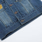 Ruffles - Gold Sequin Girls Denim Jean Jacket