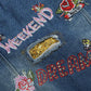 Ruffles - Gold Sequin Girls Denim Jean Jacket