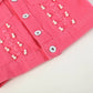 Ruffles - Pink Butterfly Sequin Denim Jacket