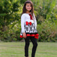 Girls Damask Dress & Leggings