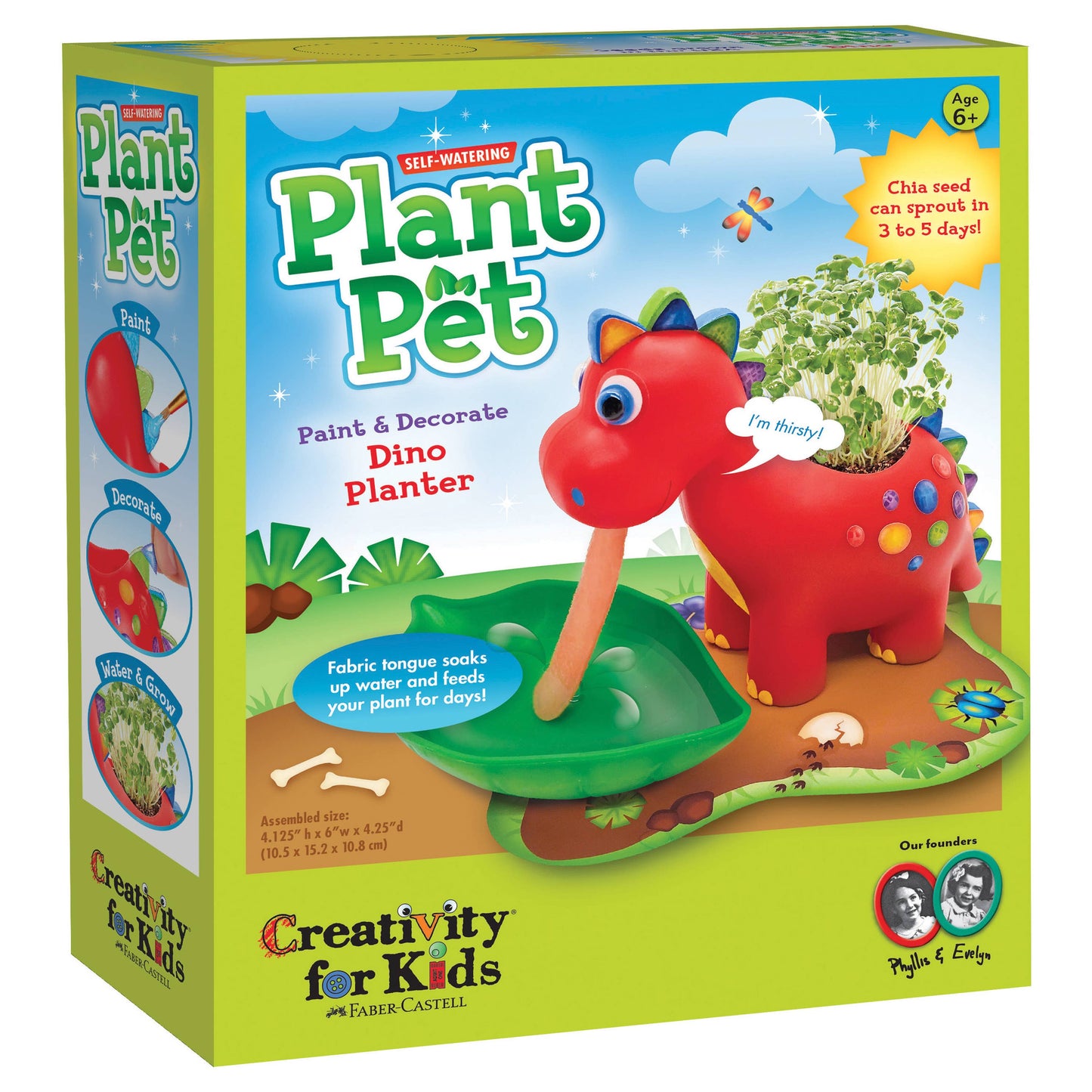 Self-Watering Dinosaur Plant Pet Grow Craft Kit for Kids
