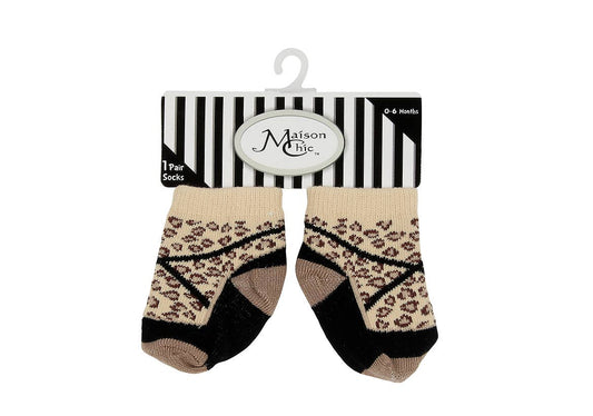 Leopard Print Mary Jane Socks