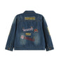 Ruffles - Gold Sequin Girls Denim Jean Jacket
